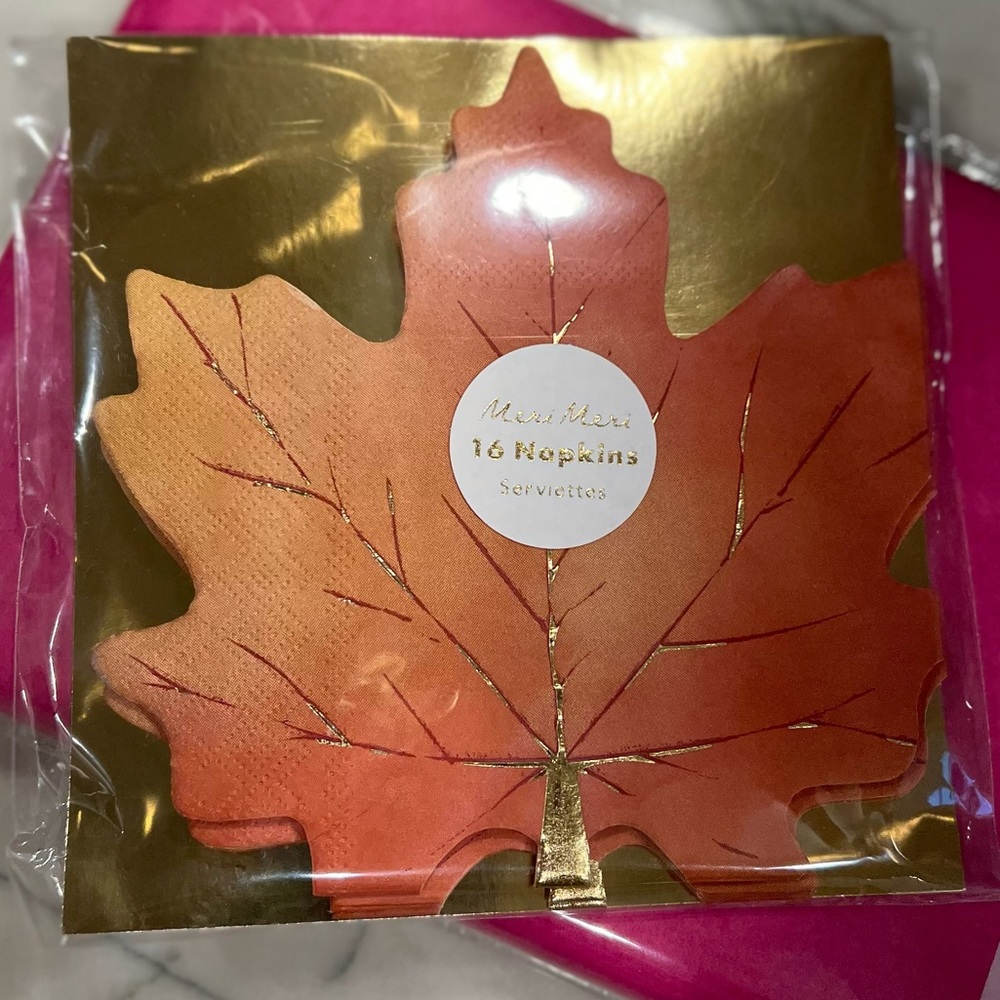 Meri Meri Leaf Napkins NWT